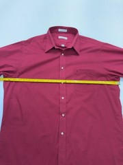Pierre Cardin Men Red Tailored Poplin Button-Up Shirt 17 38/45 No. 1 Condition