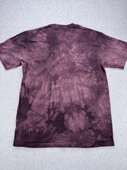 The Mountain T Shirt Mens M “Sloth Face” Liquid Blue Hand Dyed Big Face Boho Tee