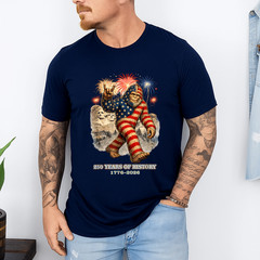 Patriotic Bigfoot Firework 1776 2026 Gifts for Men Women T-Shirt