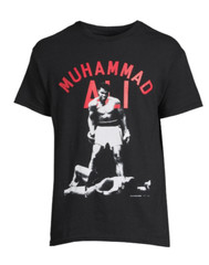 Muhammad Ali-T-Shirt-Black/Graphic Print-Short Sleeve-Boxing-Pick the Size-NEW