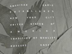 American Eagle T Shirt Men XXL Green Graphic Eagle Standard Casual Super Soft
