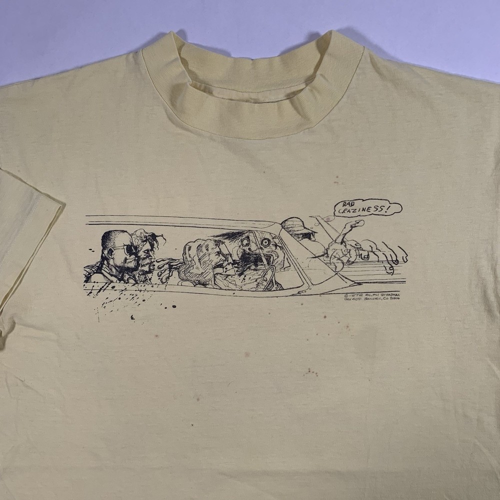 VTG Fear and Loathing Las Vegas T-Shirt Large Ralph Steadman Hunter S Thompson