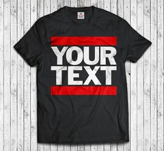 Your Text Custom T-shirt Run DMC HIP HOP CUSTOM