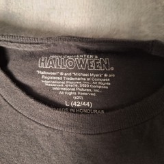 Halloween 1978 Classic Movie Poster Large Black T-Shirt Michael Myers Horror Tee