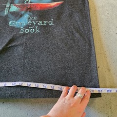 Neil Gaiman The Graveyard Book Mens L T-Shirt Official Literary Graphic Tee Gray