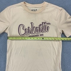 Carhartt Shirt Mens Medium Orange Work Wear Cotton Outdoors Logo Spell Out