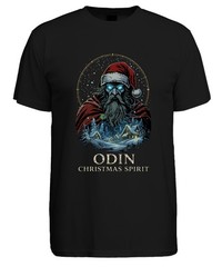 Odin Christmas Spirit Viking Santa Beard Winter Gift Mens T-Shirt