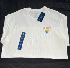 Polo Ralph Lauren Men’s White Jersey Logo Graphic Crewneck T-Shirt L