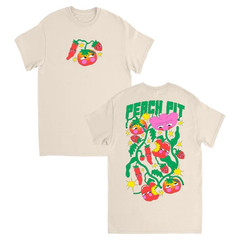 Peach Pit Band 2025 Magpie Tour Natural Cotton T Shirt Full Size S-5XL