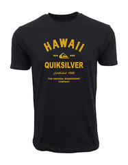 QUIKSILVER ESTABLISHED HAWAII GRAPHIC T SHIRT