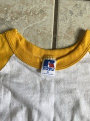 Vintage 1970’s 80’s Partner Chainsaws Workwear Sex Joke russel Ringer Tee Shirt