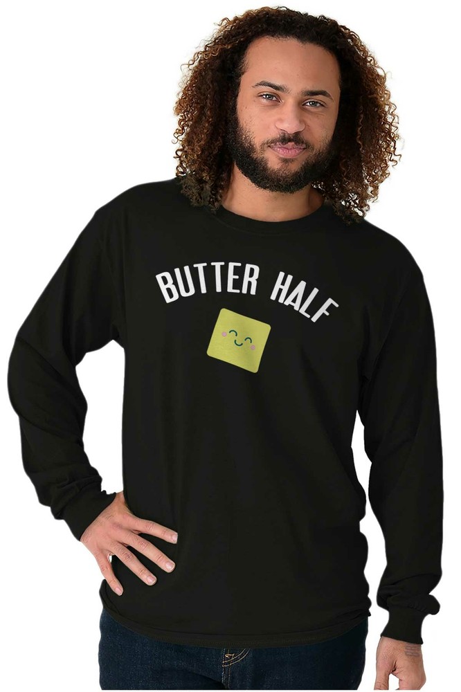 Cute Foodie Funny Pun Matching Couples Gift Long Sleeve Tshirt for Men or Women