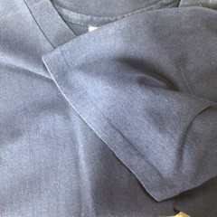 vintage hanes heavyweight Tshirt Short Sleeve Crew, Blue USA Single Stitch 1994
