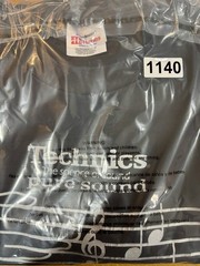 Vtg 80s Technics Science of Sound DJ Turntable Vinyl Black Silver T-Shirt XL HTF