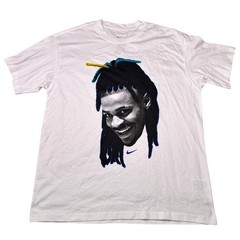 Nike Ja Morant T-Shirt Mens Medium White Loose Fit Graphic Basketball NWT