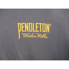 Pendleton Mens Graphic T-Shirt Gray Western Wear Horse Cowboy Logo Size M