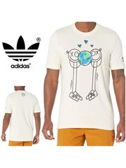 Adidas x Andre Saraiva Mr A Casual Earth Cream Tee Graphic 100% Organic Cotton M