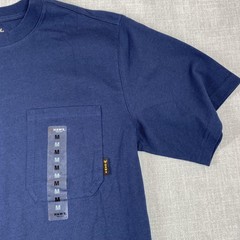 HAWX Shirt Mens Medium Blue Pocket Work Gear Cotton Crewneck Tee Workwear