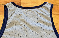 J.CREW 100% Cotton Men’s Gray Tank Top w Navy Blue Anchor Print – Size Large