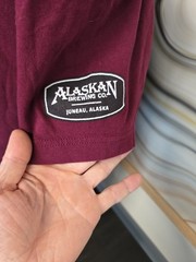 Alaskan Kolsch Style Ale T-shirt Mens XL Burgandy. Very Soft