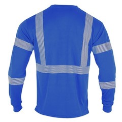 FONIRRA Safety Reflective High Visibility T Shirts for Men with Long Sleeve