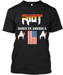 Riot V Born in America American Speed Metal Band T-Shirt Size S-5XL