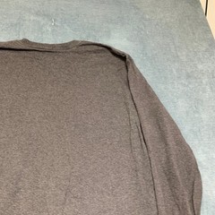 Carhartt Shirt Mens Large Gray Ribbed Knit Graphic Logo Loose Fit Heavyweight