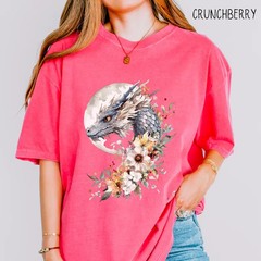 Vintage Moon Dragon Fantasy Art Comfort Tee Shirt Men Women Soft