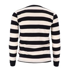 13 1/2 Behind Bars Long Sleeve White/Black Size XL