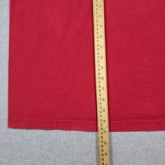 Vintage Mecca Denim Graphic Skate Art Red Tee Shirt XXL Puff Print