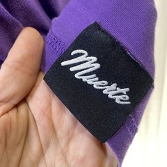 Muerte Hustle Daily Mens T-Shirt Medium Purple Chenille Angel Money Bag Graphic