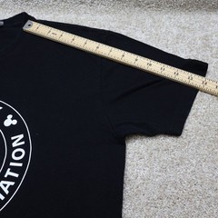 Disney Television Animation Mickey Mouse T Shirt L Black (see photo for flaw)
