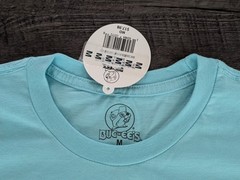 Buc-ee’s 2026 Easter Bunny Graphic Double Sided T-Shirt Light Blue Size M NWT