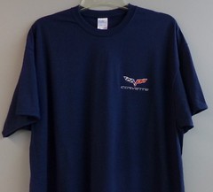 Chevrolet Corvette C6 Sports Car Embroidered T-Shirt S-6XL, LT-4XLT Chevy New