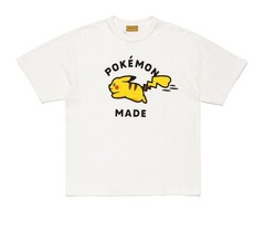Human Made POKEMON MADE GRAPHIC T-SHIRT #1 White Pikachu Size Small FS