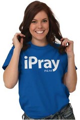 I Pray Religious Philippians Christian Bible Womens or Mens Crewneck T Shirt Tee
