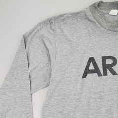 VTG Official Reflective Army Logo Shirt Mens XL Gray Long Sleeve USA AKWA Tek
