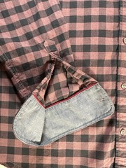 Flag & Anthem Mens XL Red Black Plaid Long Sleeve Button Up Shirt Cotton Stretch