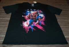 THE AMAZING SPIDER-MAN Spiderman American Flag T-Shirt MENS 2XL XXL NEW