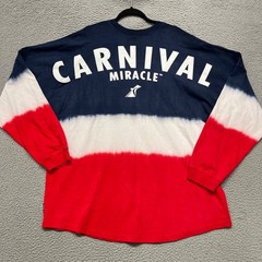 Carnival Miracle Spirit Jersey Adult XXL Red White Blue Long Sleeve Oversized