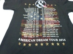 Of Mice And Men American Dream Tour 2014 Black Graphic Band Shirt Size Medium