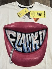 PUMA ASAP Rocky Flacko Smile Graphic Crew Neck Short Sleeve White T-Shirt Mens L