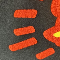 Retro 90s Keith Haring Pop Shop Art Radiant Baby Barking Dog T-Shirt Sz Me Black