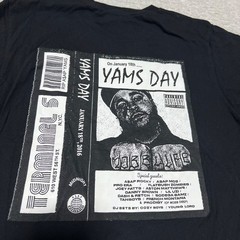 Stussy Shirt Men Small Black ASAP Yams Day Crew Neck Short Sleeve Cotton