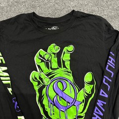 Of Mice & Men Long Sleeve Shirt Mens Size S Black Graphic Band Merch Warzone