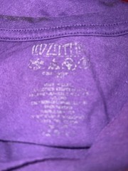 LED ZEPPELIN ELECTRIC MAGIC TOUR CONCERT TEE T SHIRT Mens L Purple Tie Dye