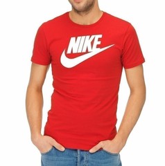 Nike Men’s Athletic Wear Short Sleeve Logo Swoosh Printed Gym Active T-Shirt