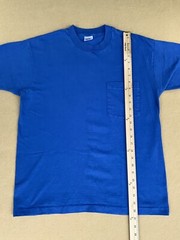 VTG BVD T Shirt Men’s LARGE Single Stitch Blue MADE USA Workwear 80s