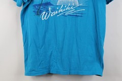 Vtg 70s 80s Streetwear Mens L Distressed Waikiki Hawaii Beach Sunset T-Shirt USA