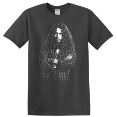 Chris Cornell T Shirt Rock Legend Portrait Grunge Music Singer Fan Tribute Tee